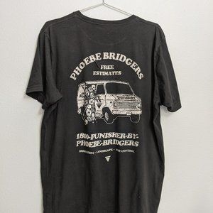Phoebe Bridgers Punisher Faded Black Band T Shirt
